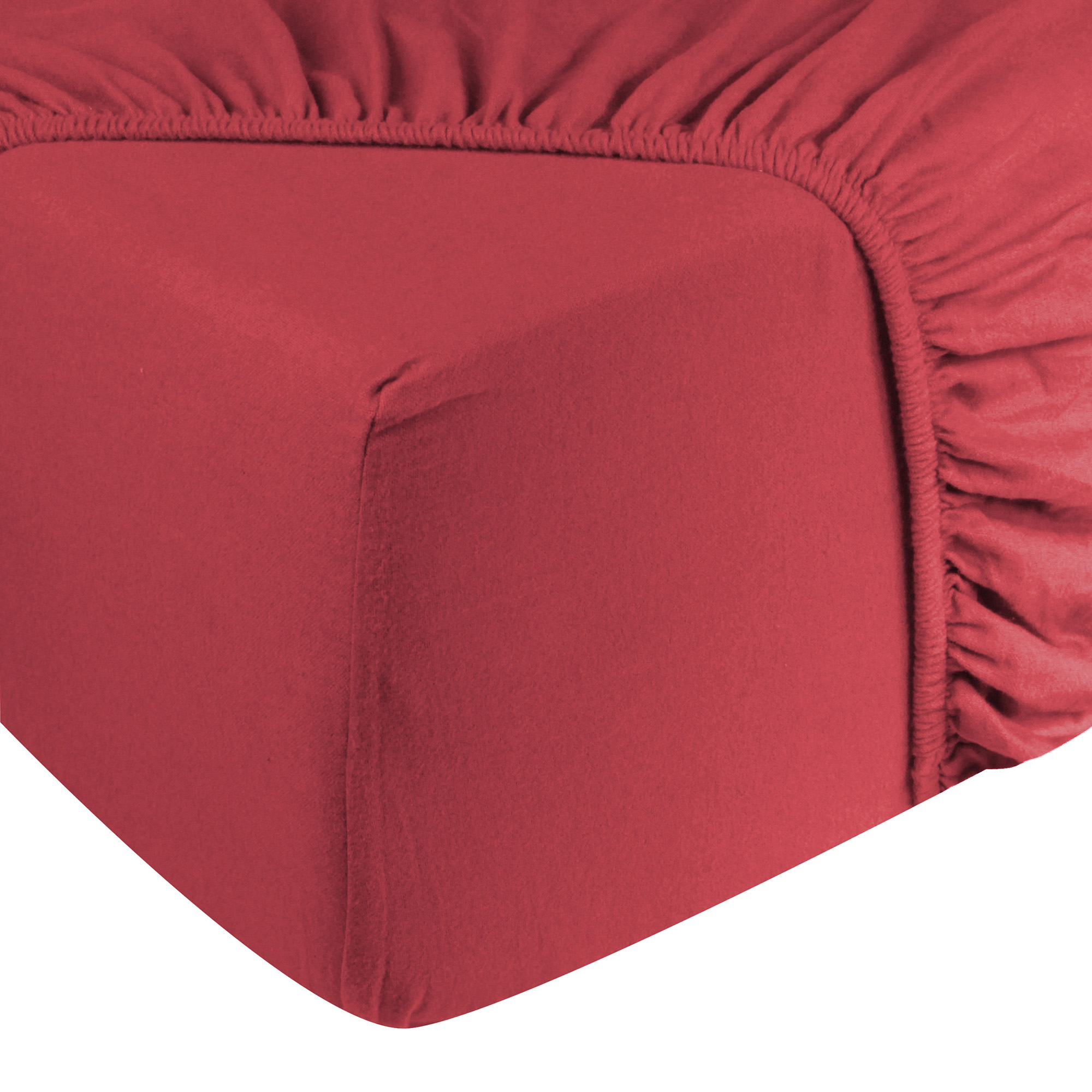 Hoeslaken flanel - 100% katoen - 180x200 - oudroze
