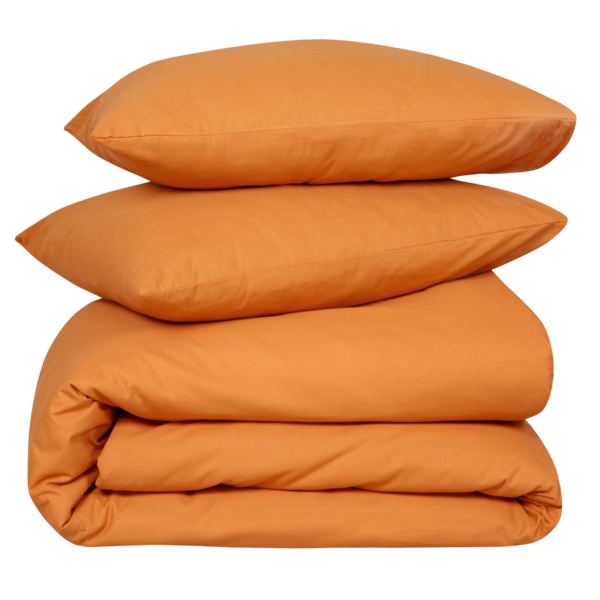 Dekbedovertrek Uni – 100% natuurlijk katoen – 240×200/220 – honey - Afbeelding 2