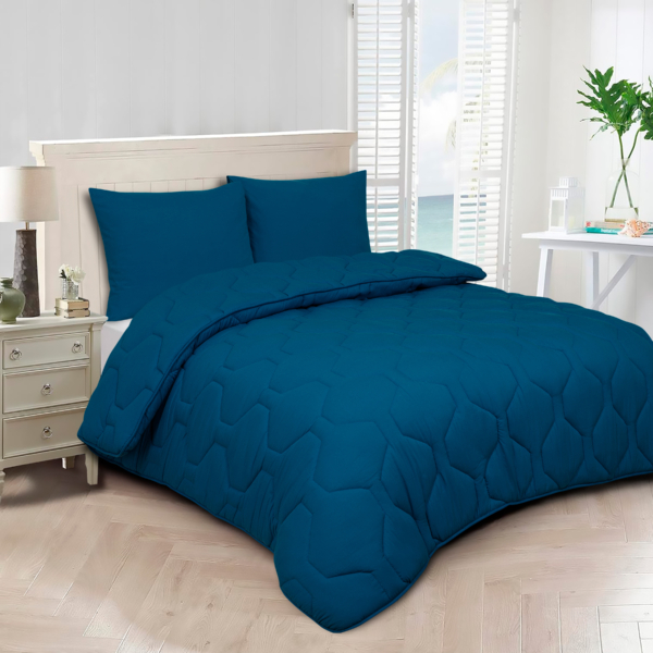 Dekbed 2 in 1 - Wasbaar dekbed zonder overtrek - 200x220 - blauw xl - Afbeelding 3