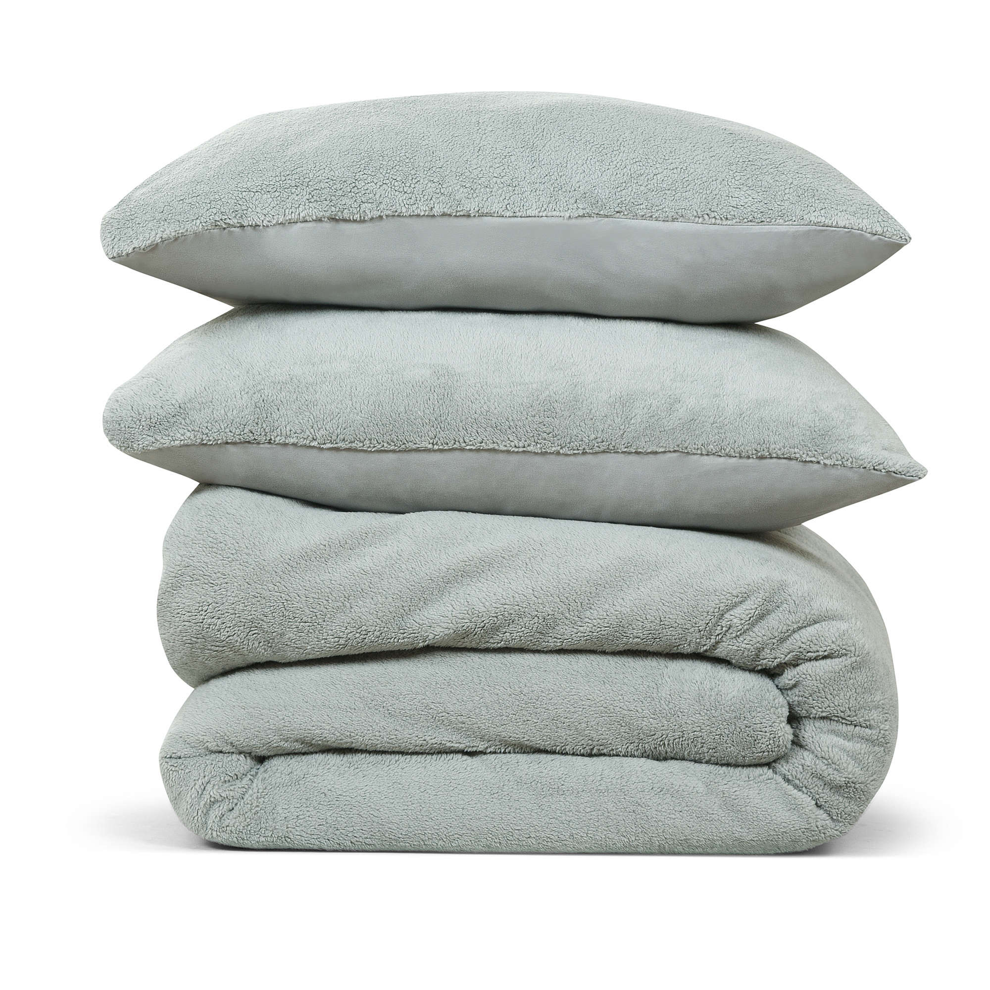 Dekbedovertrek Teddy Fleece – 100% zacht materiaal – 200×220 – jade