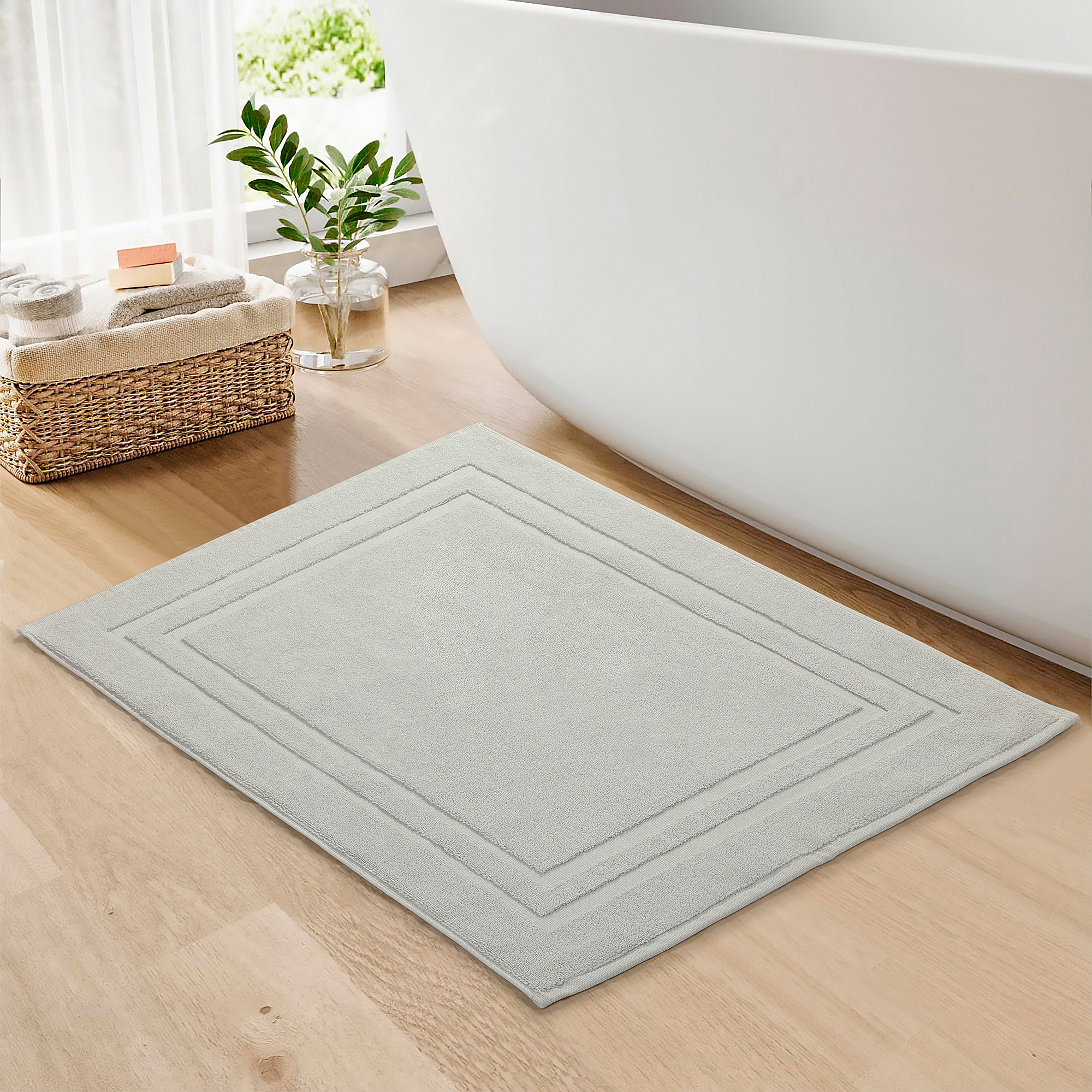 Badmat Hotel Collectie - 50 x 80 - licht grijs - Afbeelding 2