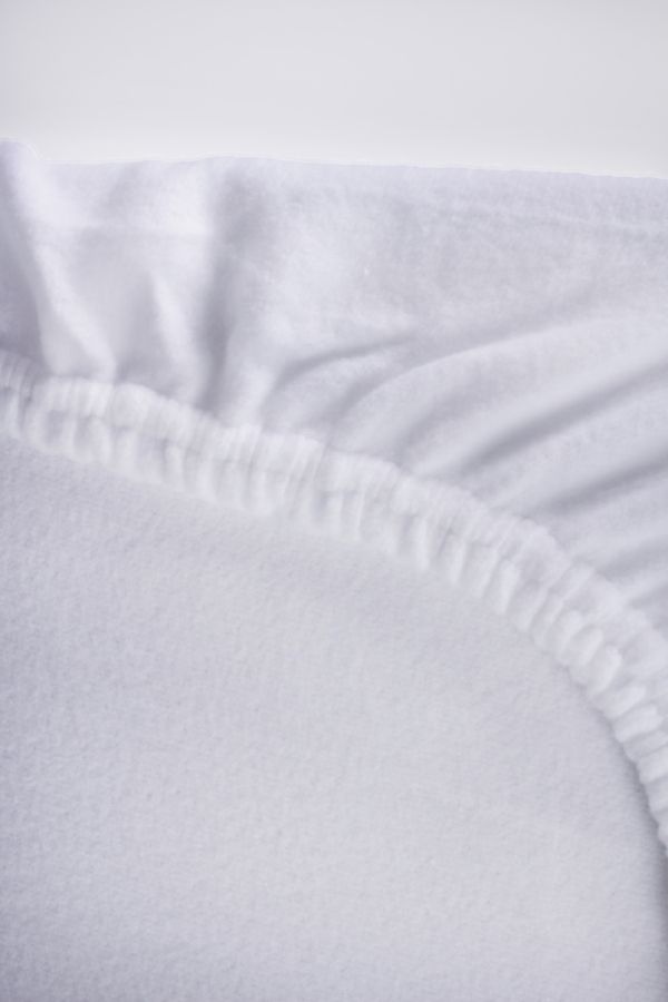 Hoeslaken Molton - Matrasbeschermer 180x200 - Badstof Stretch - Rondom Elastiek - Wit - Afbeelding 2