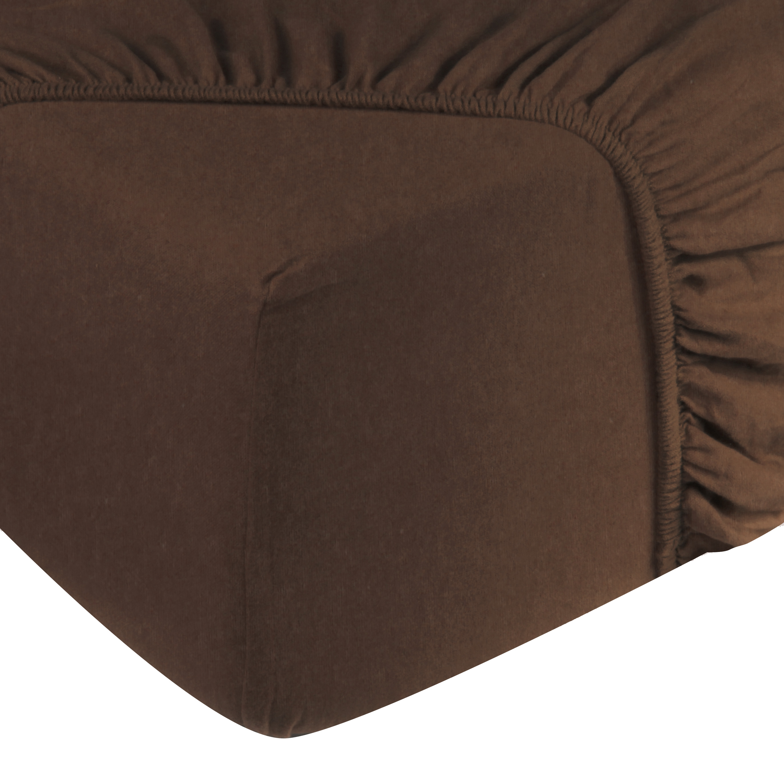 Hoeslaken flanel - 100% katoen - 90x200 - bruin