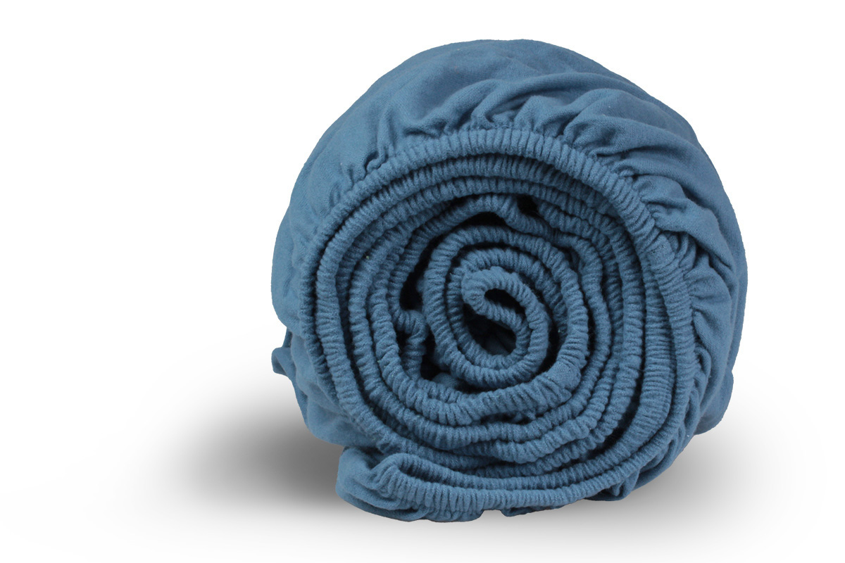 Hoeslaken flanel - 100% katoen - 140x200 - petrol - Afbeelding 2