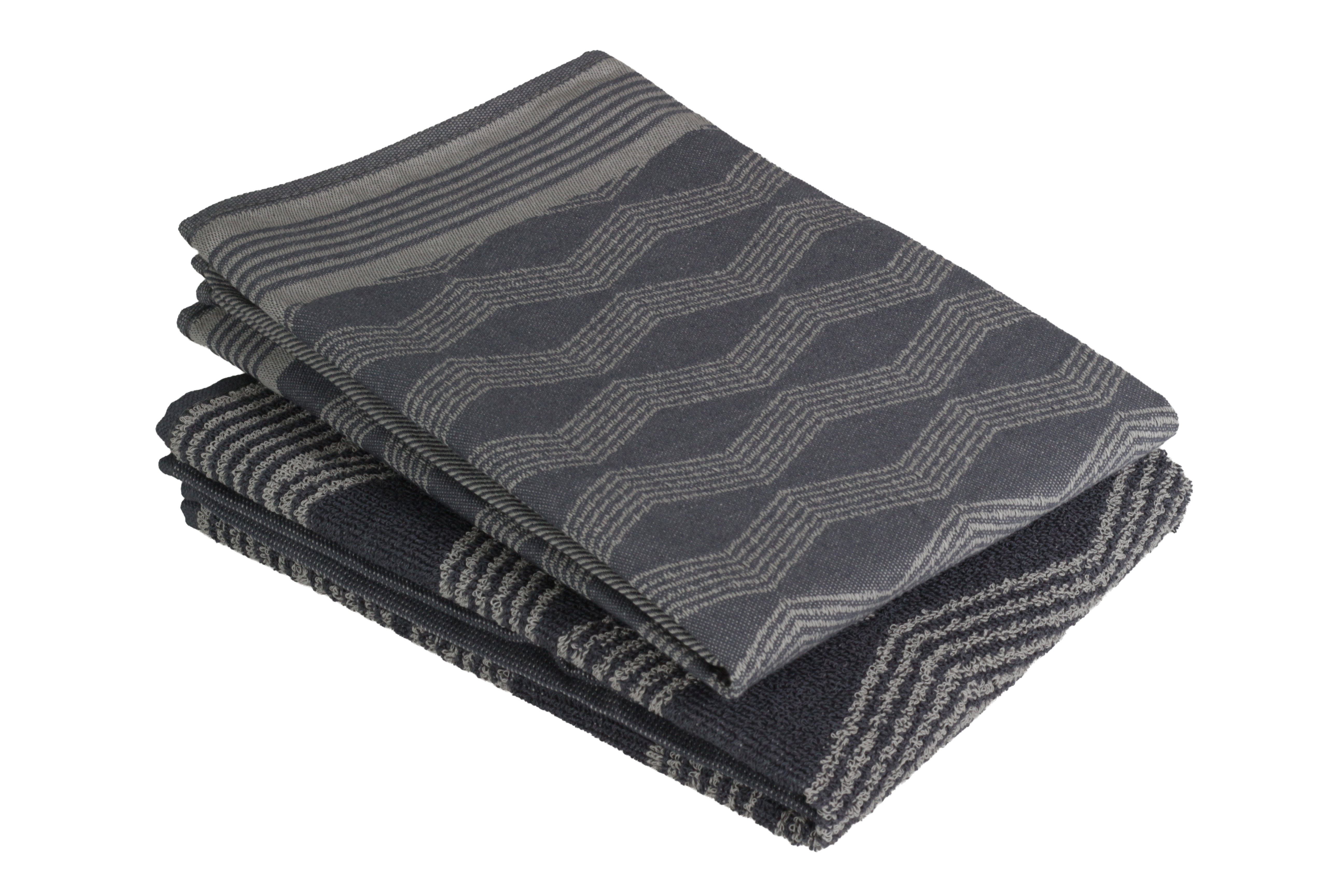 Keuken- & Theedoek graphic – set van 12 – grijs - Afbeelding 3