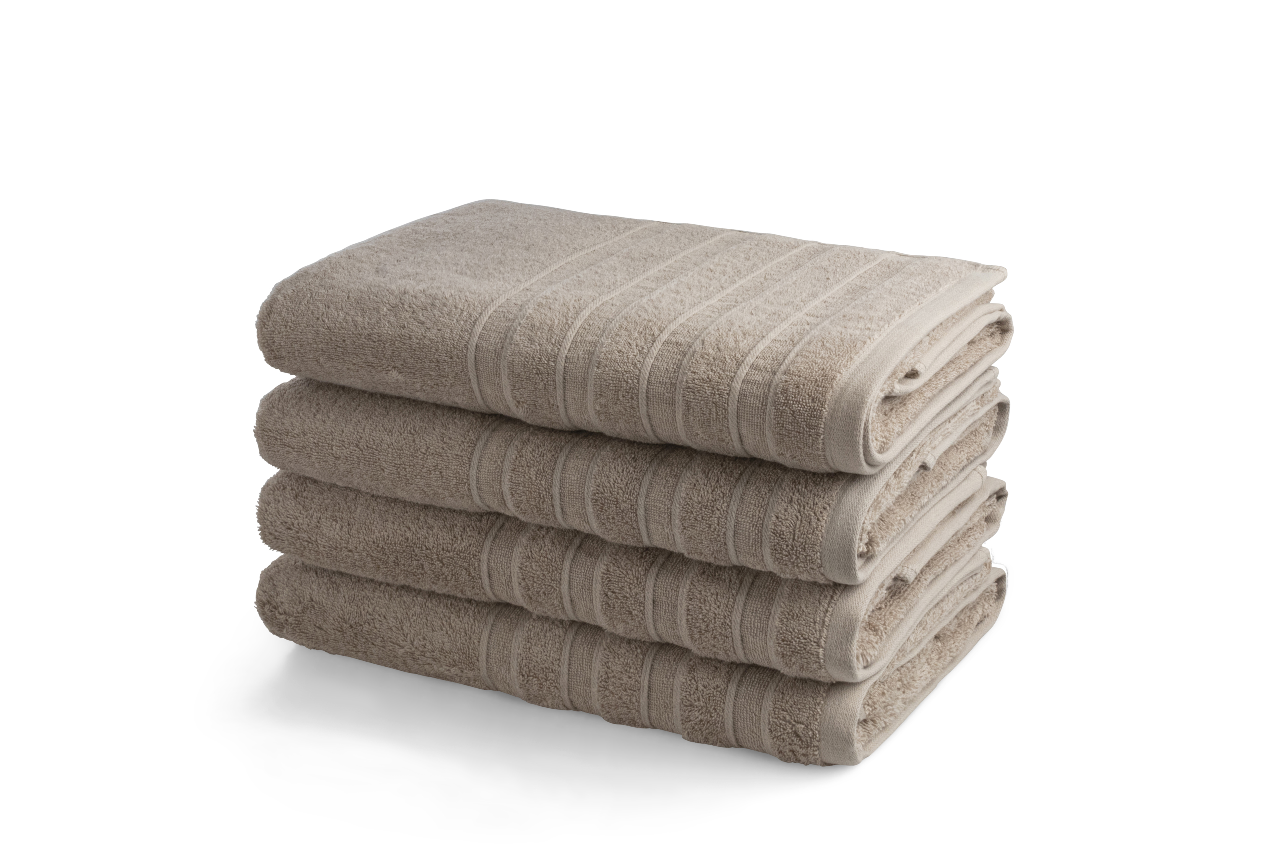 Handdoek DoubleLife Recycled Cotton Collectie – 4 stuks – 70×140 – warm sand - Afbeelding 2