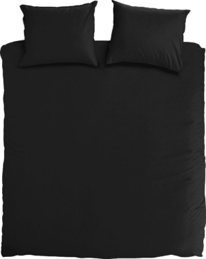 Dekbedovertrek Percal – 100% percal katoen – 240×200/220 – zwart