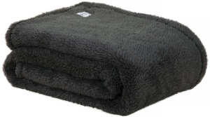 Teddy Fleece Deken - Ultrazacht - 130x170 cm - antraciet