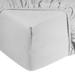 Hoeslaken flanel - 100% katoen - 90x200 - lichtgrijs