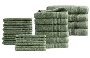 Handdoeken 22 delig set – Supreme Collectie – oud groen