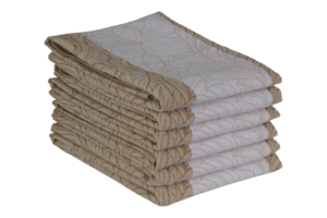 Theedoek leaves – 6 stuks – 50×70 – lichtbeige