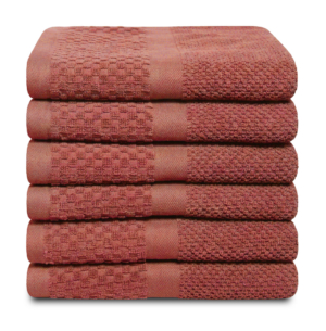 Handdoek Soft Popcorn Collectie – 6 stuks – 50×90 – oudroze