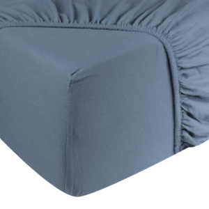 Hoeslaken Jersey – 100% katoen – 180×200 – grijsblauw