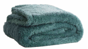 Teddy Fleece Deken - Ultrazacht - 130x170 - groenblauw