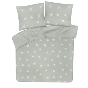 DoubleDry Dekbedovertrek My Design 100% Katoen - Tweepersoons 200x200 cm + 2 Kussenslopen - ster