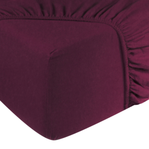 Hoeslaken flanel - 100% katoen - 140x200 - aubergine