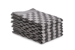 Theedoek ruit – 6 stuks – 50×70 – zwart